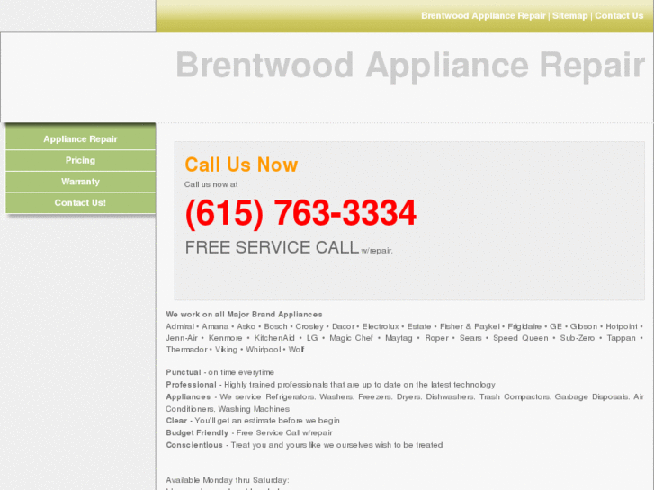 www.brentwoodappliancerepair.com