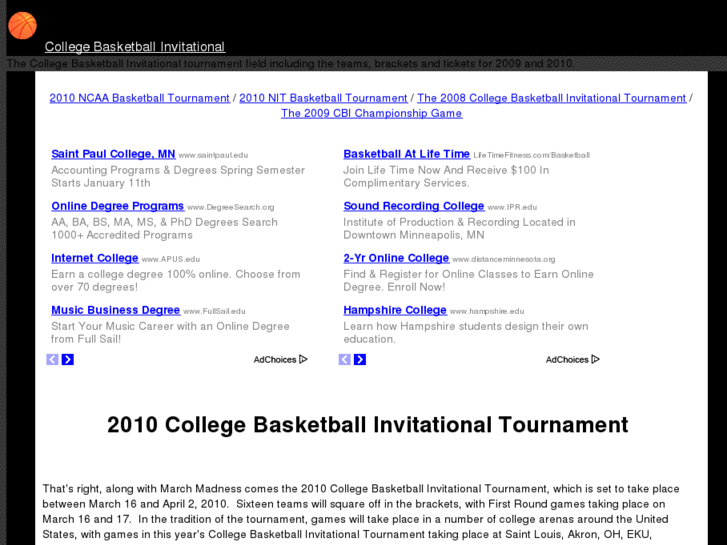 www.collegebasketballinvitational.com