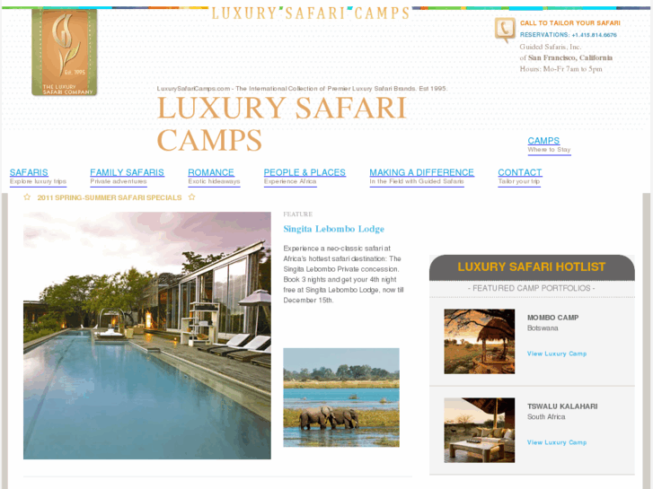 www.luxurysafaricamps.com