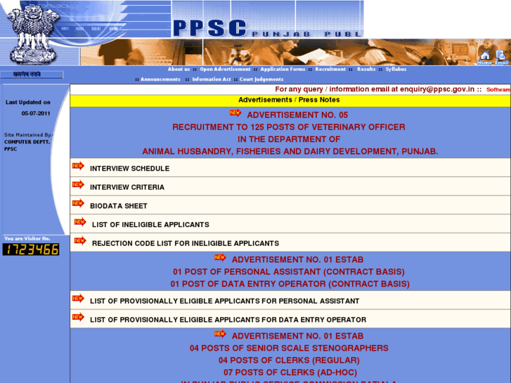 www.ppsc.gov.in