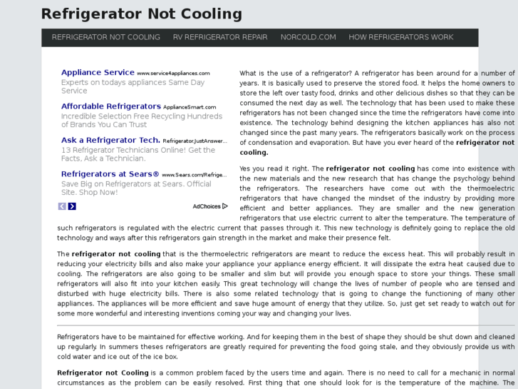 www.refrigeratornotcooling.com