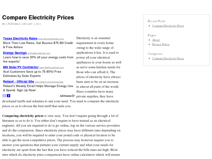 www.compareelectricityprices.net