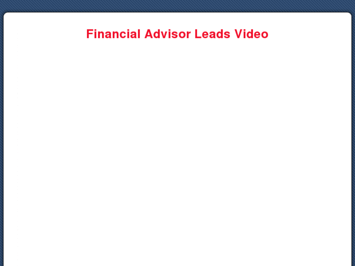 www.financialadvisorleads.org