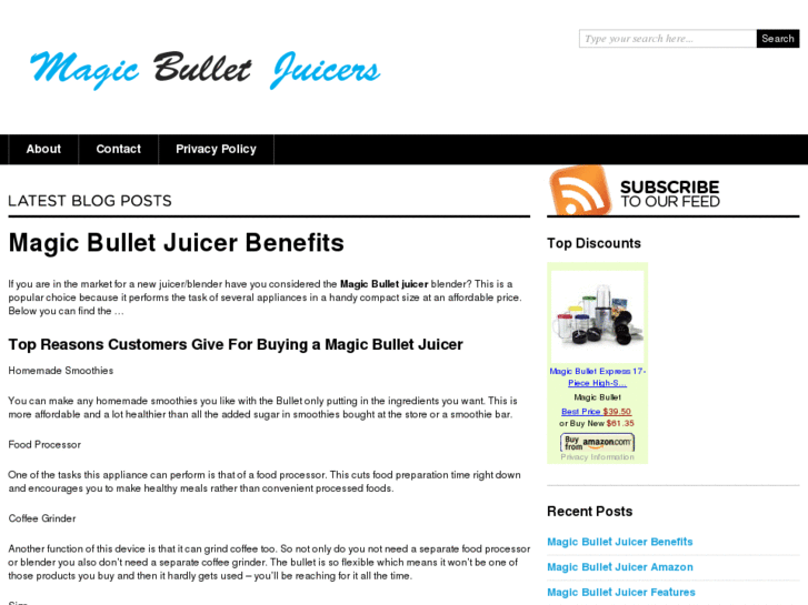 www.magicbulletjuicer.org