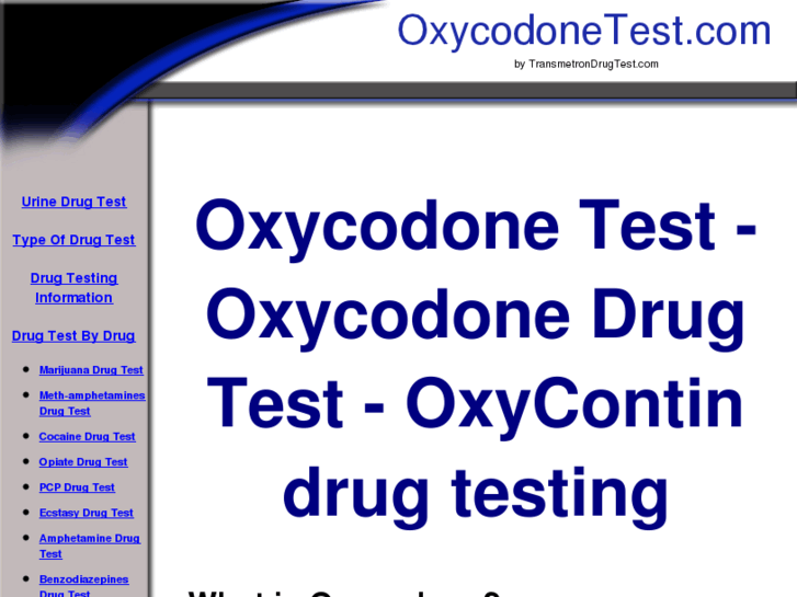 www.oxycodone-test.com