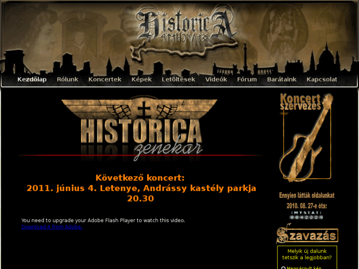 www.historica-zenekar.hu