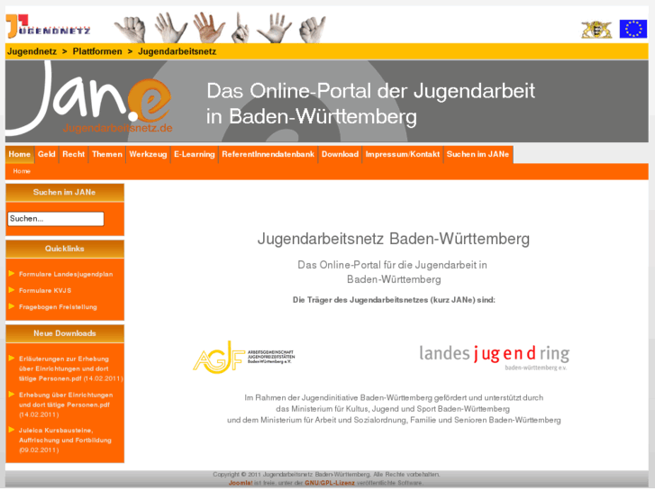 www.jugendarbeitsnetz.de