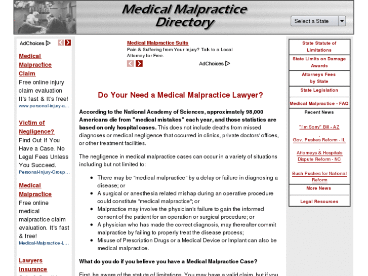 www.medical-malpractice-directory.com