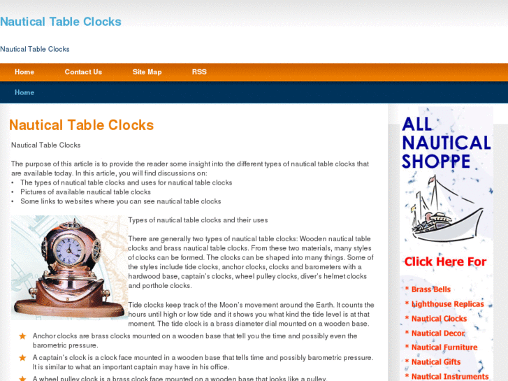 www.nauticaltableclocks.com