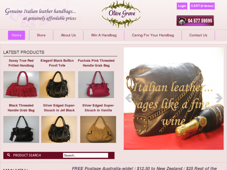 www.olivegrovehandbags.com