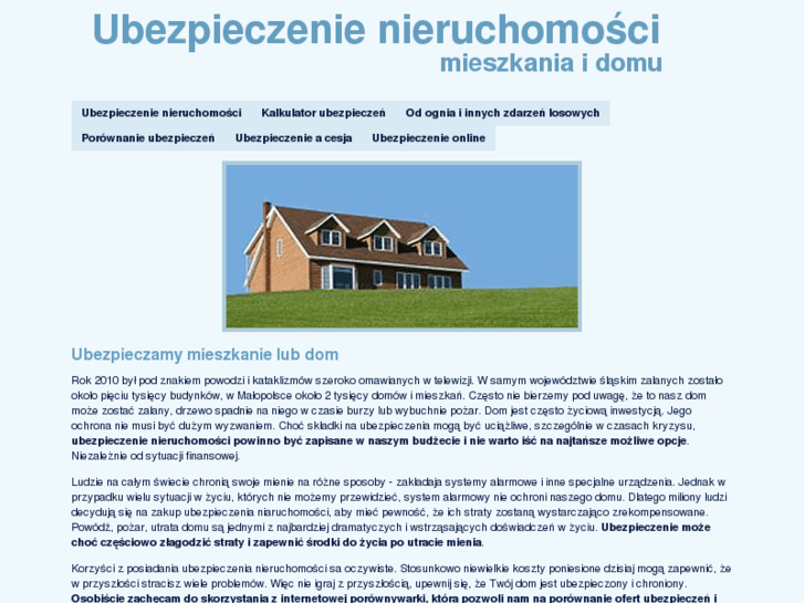 www.ubezpieczenie-nieruchomosci.pl