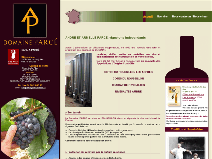 www.domaine-parce.com