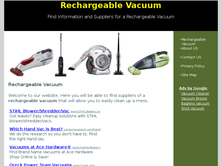 www.rechargeablevacuum.net