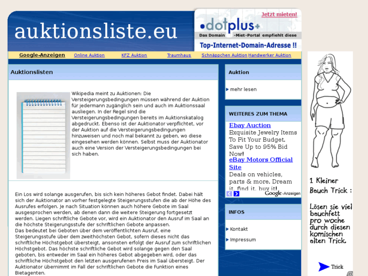 www.auktionsliste.eu