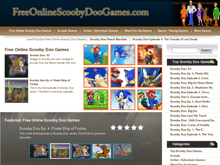 www.freeonlinescoobydoogames.com