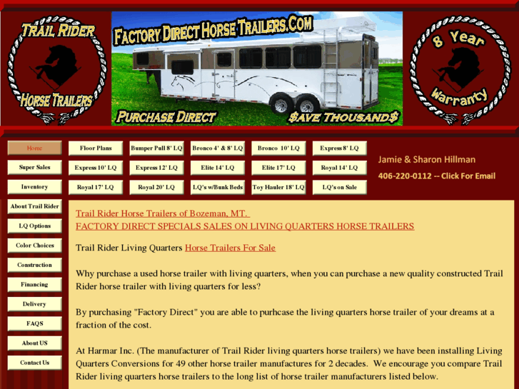 www.montanahorsetrailers.com