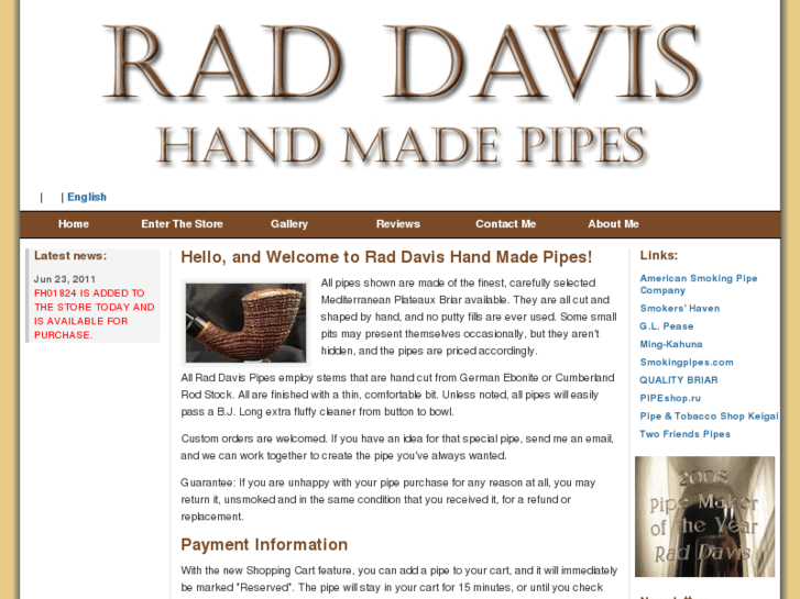 www.raddavispipes.com