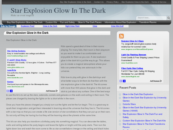 www.starexplosionglowinthedark.org