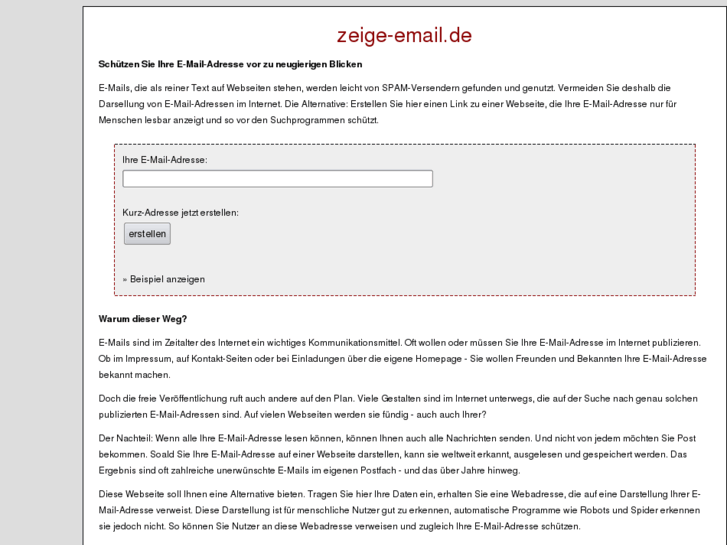 www.zeige-email.de