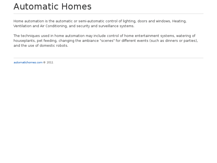 www.automatichomes.com