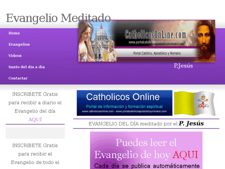 www.evangeliomeditado.com