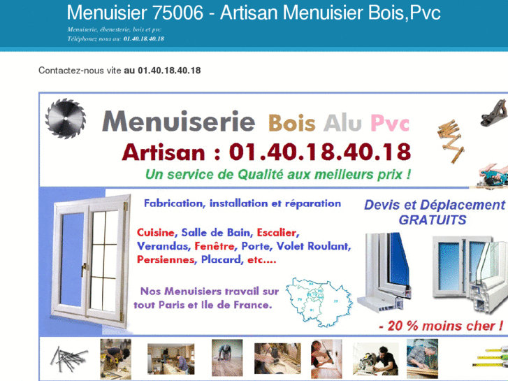 www.menuisier75006.com