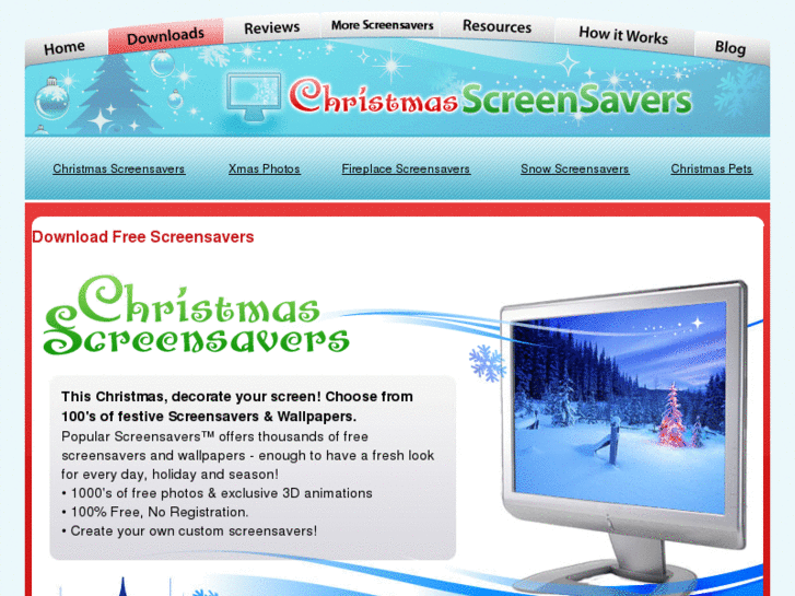 www.all-christmas-screensavers.com