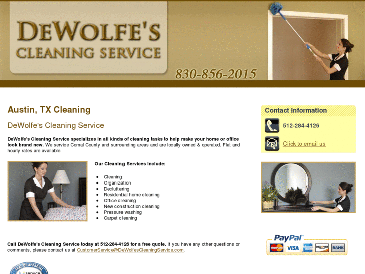 www.dewolfescleaningservice.com