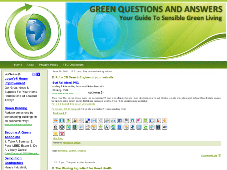 www.greenquestionsandanswers.com