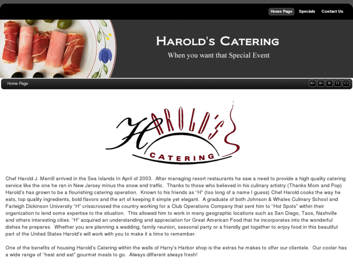 www.haroldscatering.com