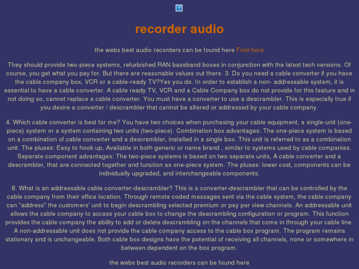 www.recorder-audio.com