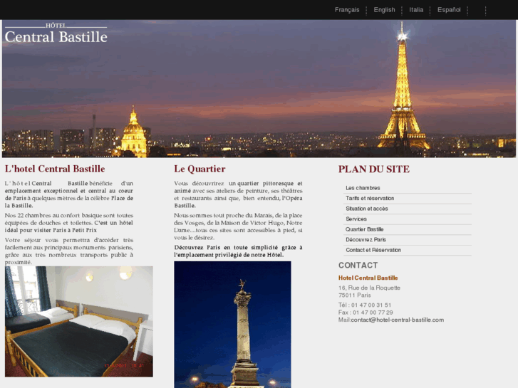 www.hotel-central-bastille.com