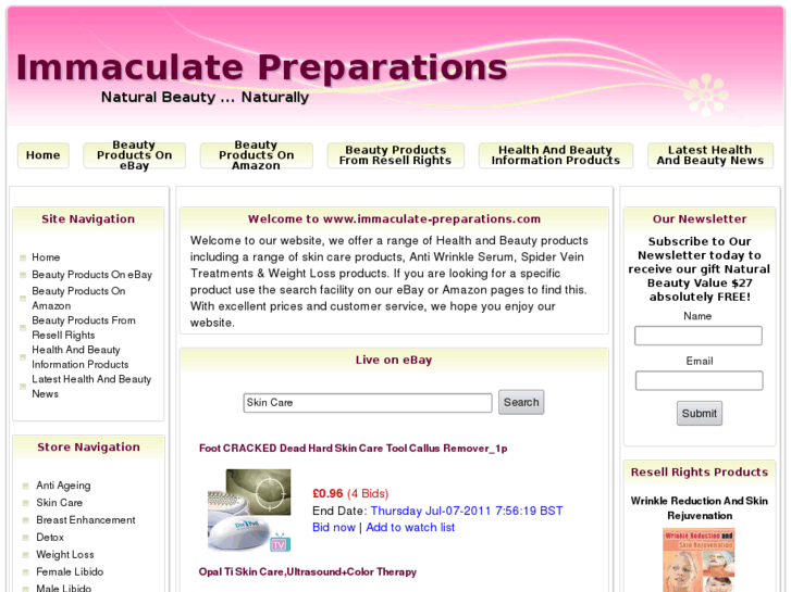 www.immaculate-preparations.com