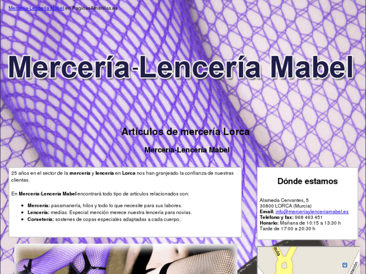 www.merceriaylenceriamabel.es