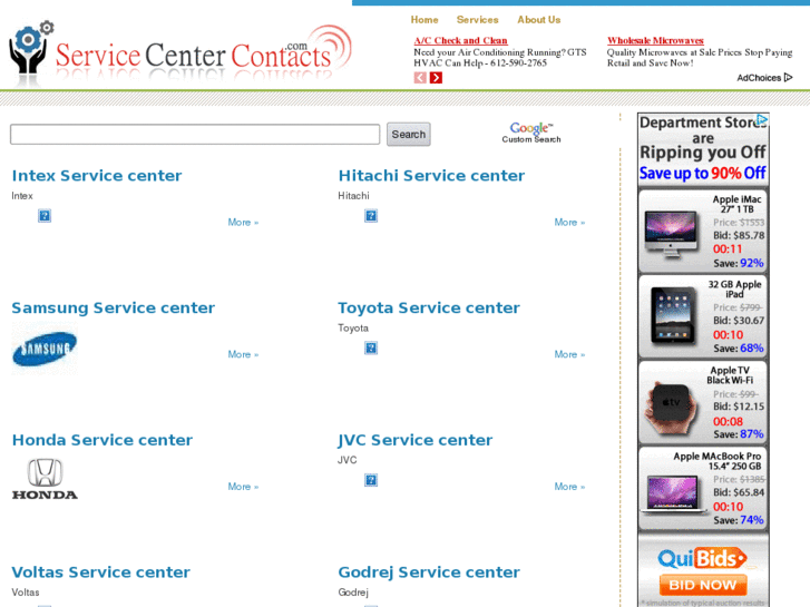 www.servicecentercontacts.com