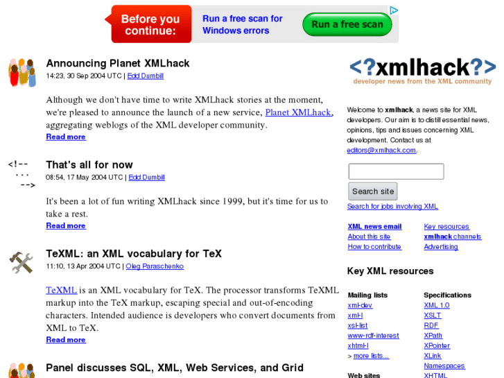 www.xmlhack.com