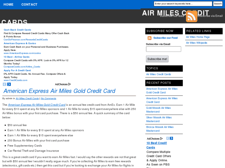 www.airmiles-creditcards.net