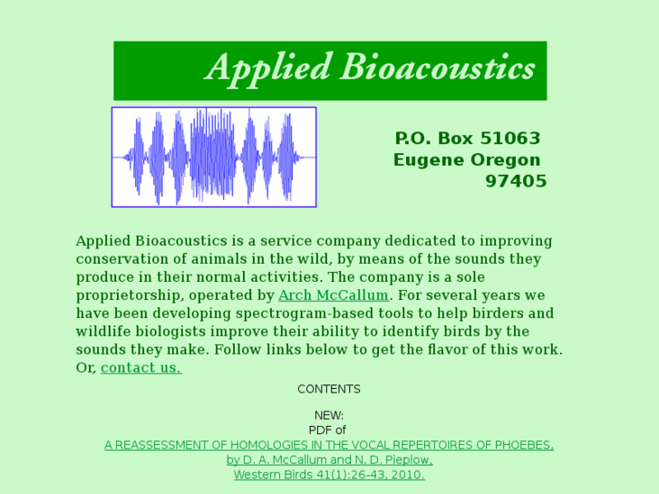 www.appliedbioacoustics.com