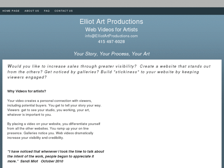 www.elliotartproductions.com