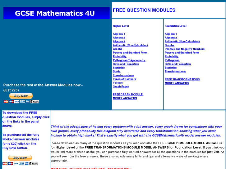 www.gcsemathematics4u.com