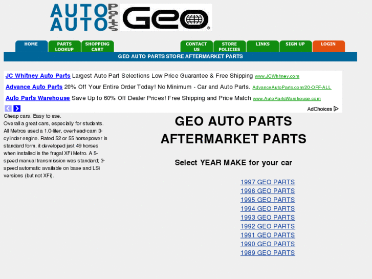 www.geo-autoparts.com