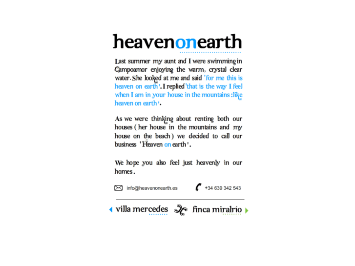 www.heavenonearth.es