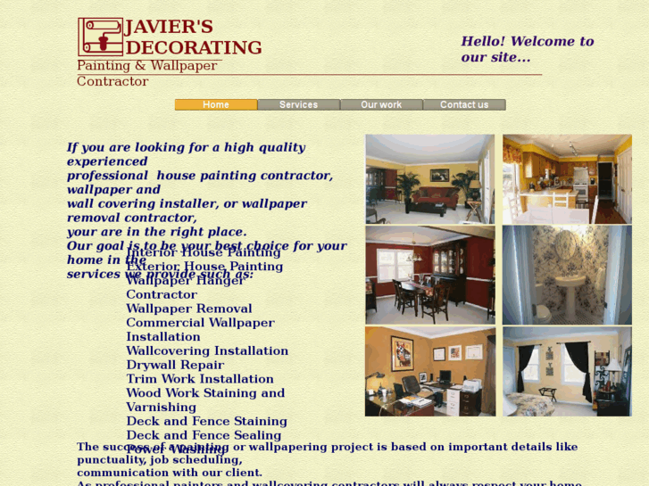 www.javiersdecorating.com