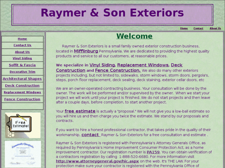 www.raymerandsonexteriors.com