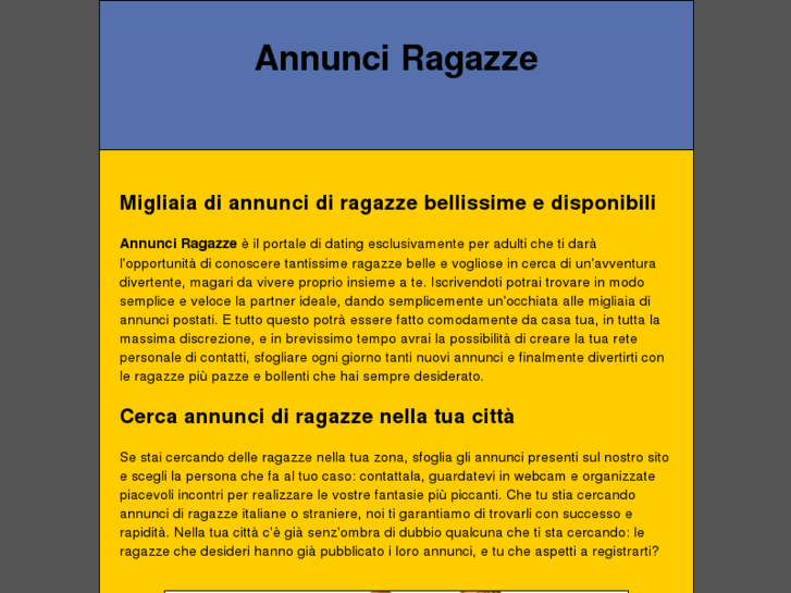 www.annunciragazze.net