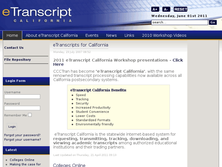 www.etranscriptca.net