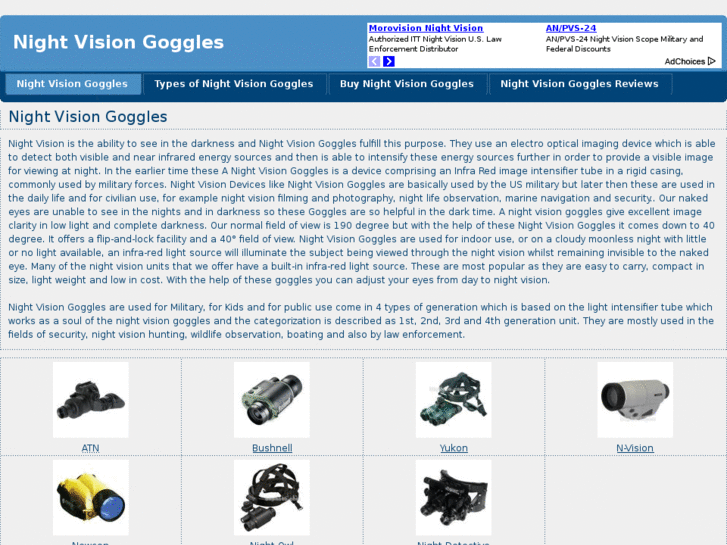 www.nightvisiongoggles.org.uk