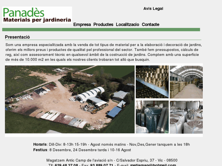 www.panades-materialsjardineria.com