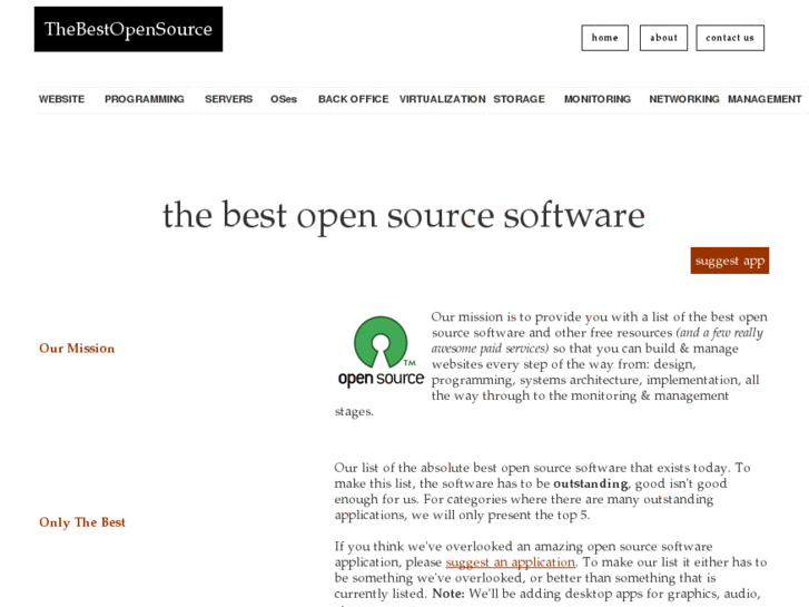 www.thebestopensource.com