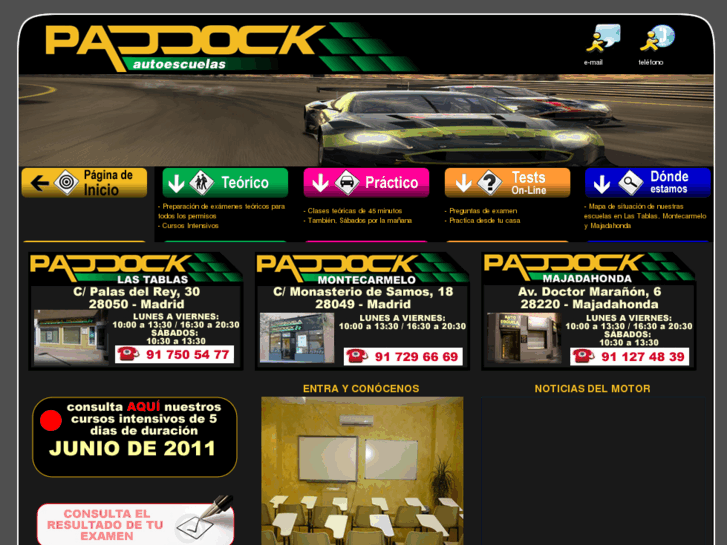 www.autoescuelapaddock.com